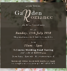 Garden Romance Bridal Consultation (July 18)