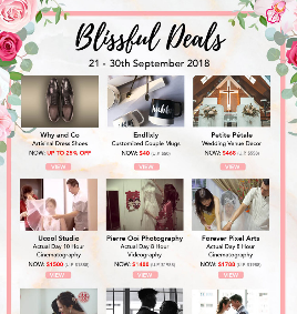 BLISSFUL DEALS (21st – 30th September)
