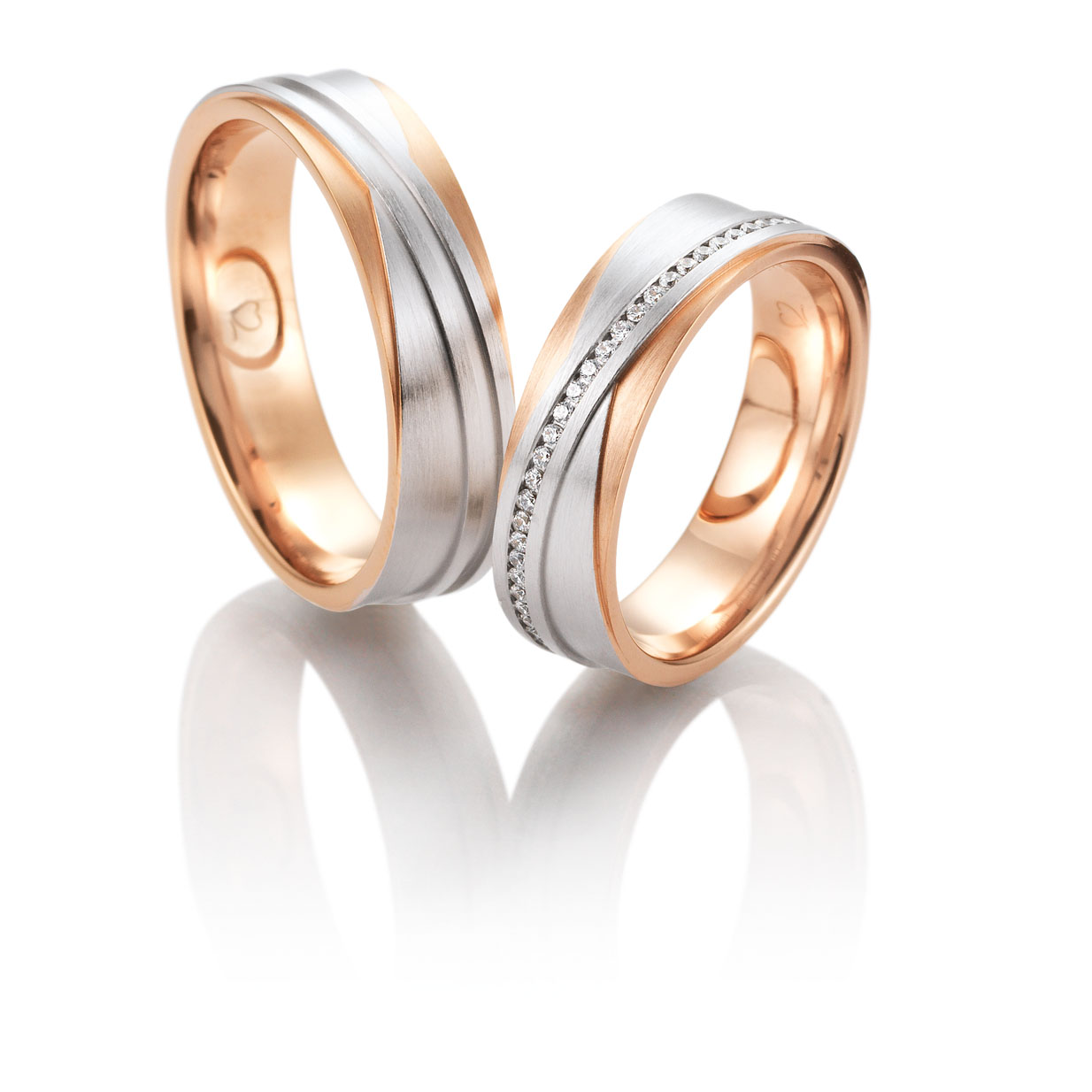 053620 – Gent Ring in 18K R/G/W