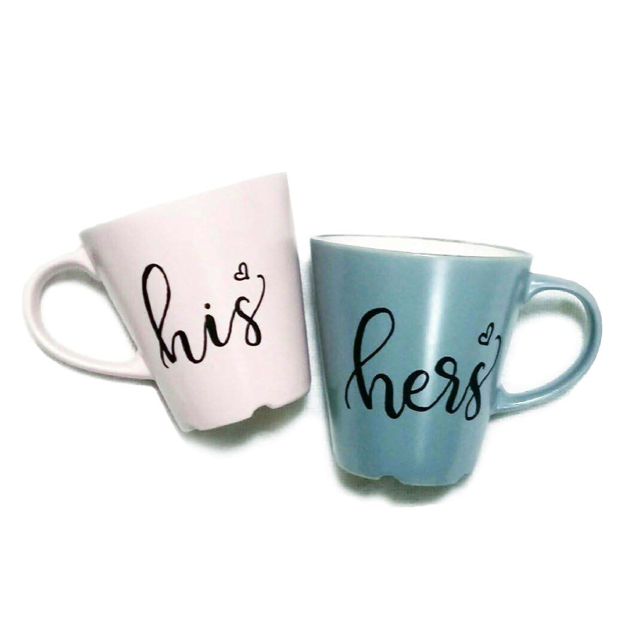 Customisable Calligraphy Mugs (Pair)