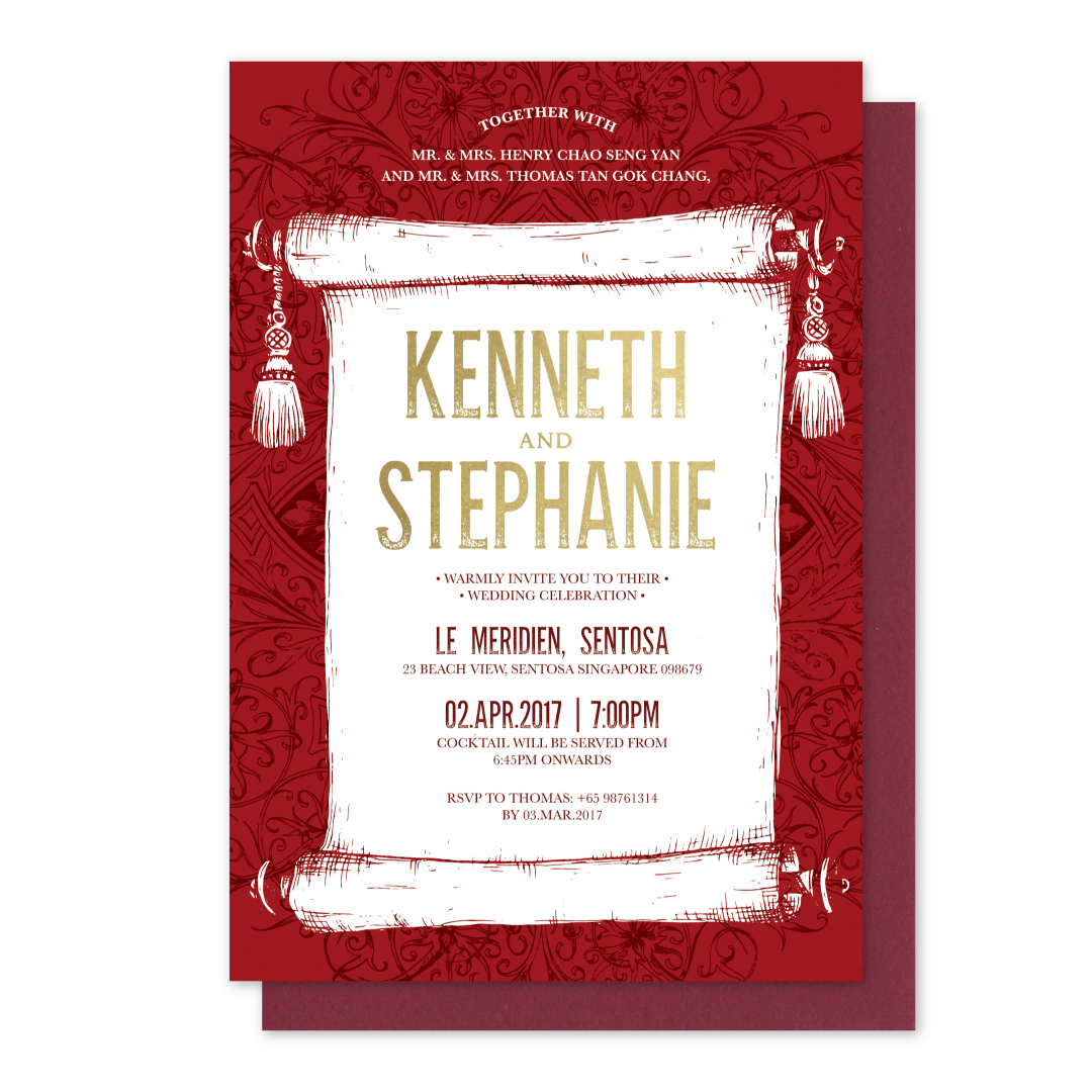 Mademoiselle Invitation Card