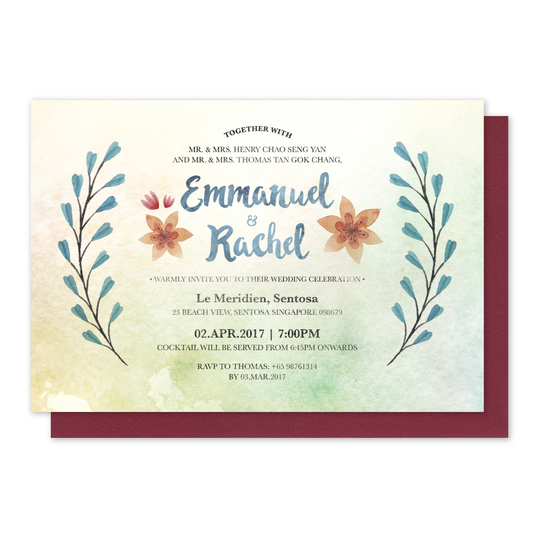 Rustic Entrantress Invitation Card