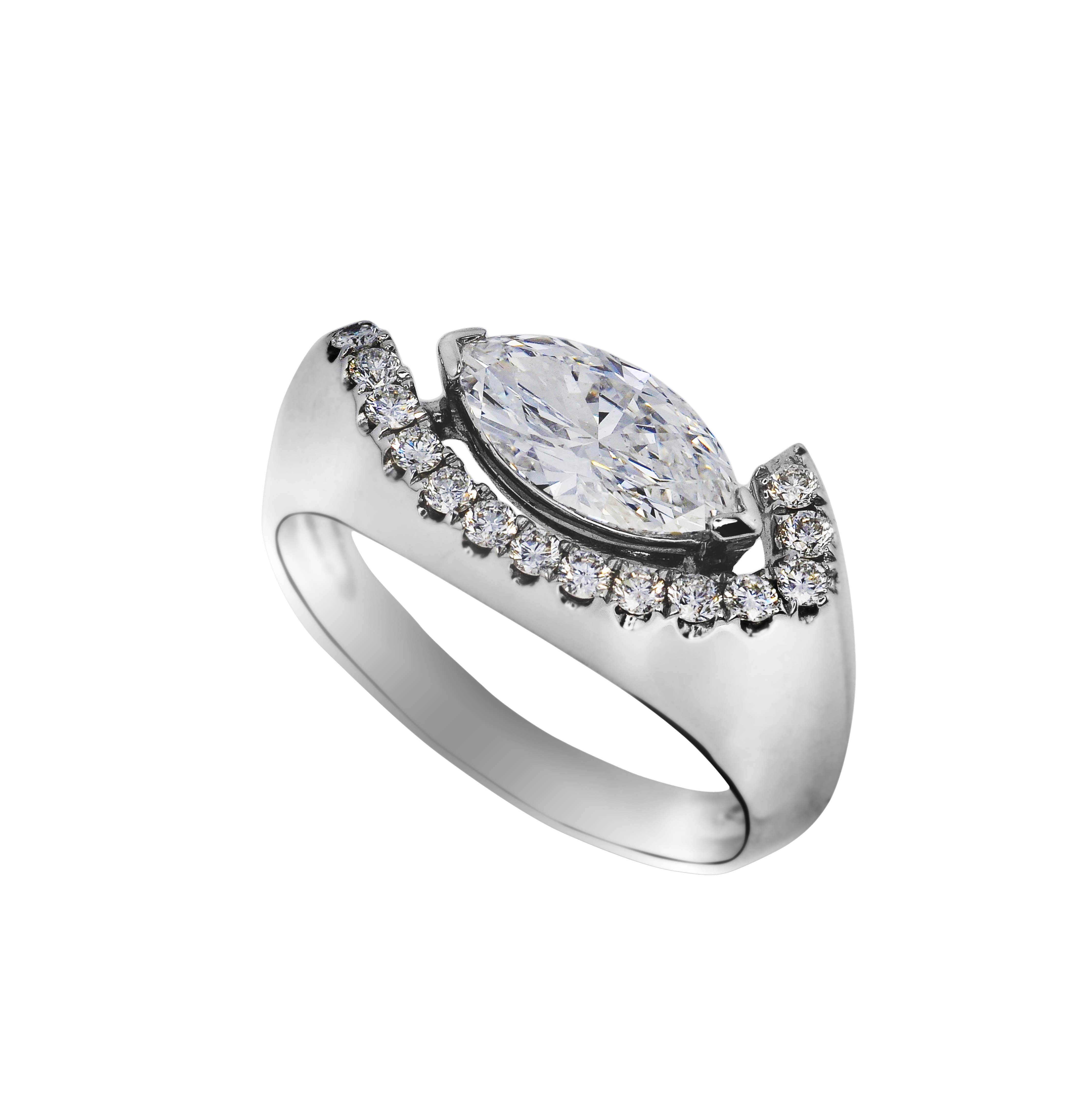 Marquise Solitaire Ring