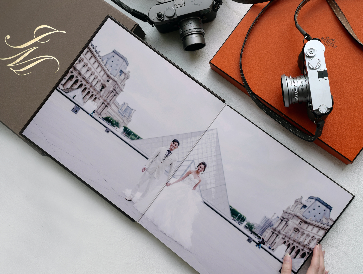 FABRIC HARD COVER LAY-FLAT ALBUM (PHOTOGRAPHIC PAPER) 12×12