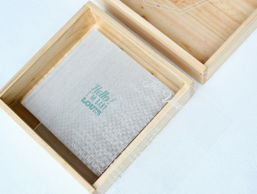 A|P TYPO ACRYLIC KEEPSAKE BOX 8×8