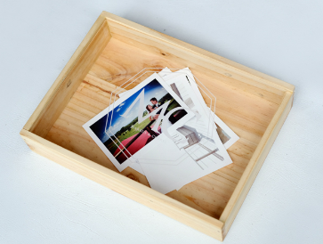 A|P TYPO ACRYLIC WOODEN KEEPSAKE BOX 8×12