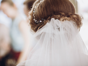 Bridal hair styling