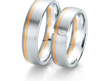 18K Tri Color Wedding Band