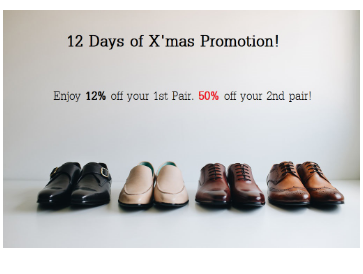 12 Days Only X’Mas Promotion!