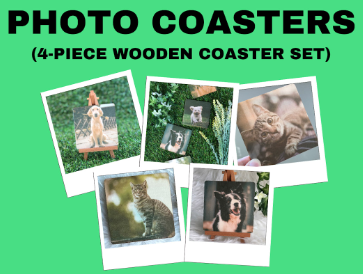 50% Off Photo Coasters (Set of 4 Wooden Pieces)
