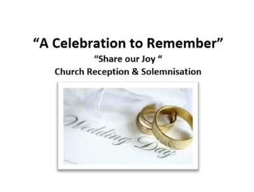 Church Reception & Solemnisation