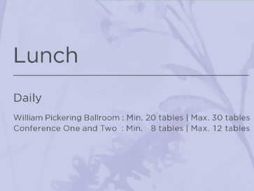 Wedding Lunch