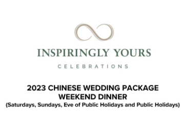 Chinese Weekend Wedding Dinner 2023