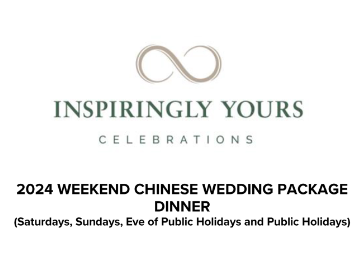Chinese Weekend Wedding Dinner 2024
