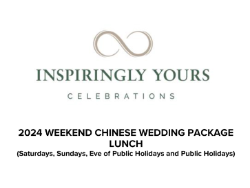 Chinese Weekend Wedding Lunch 2024
