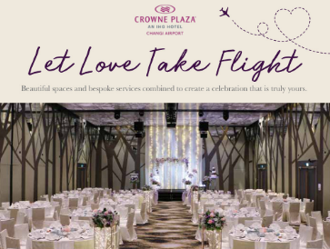 Crowne Plaza Changi Airport Wedding Package 2023
