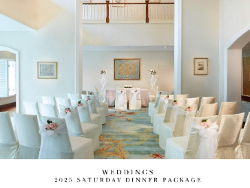 Saturday Dinner Package October – December 2025