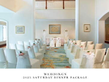 Saturday Dinner Package January to September 2025