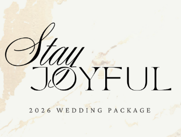 Stay Joyful Wedding Package 2026