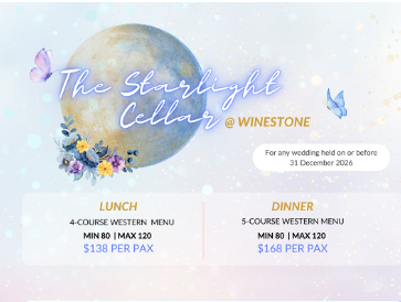 Winestone Wedding Package 2026