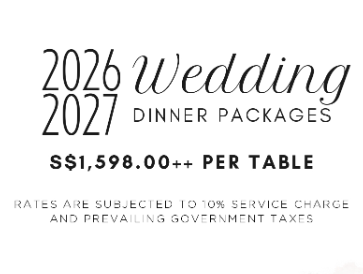 2026 & 2027 Wedding Dinner Package