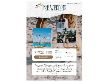 Short Getaway Pre Wedding 2 Day 1 Night $1288 ( Staycation & Ferry included )