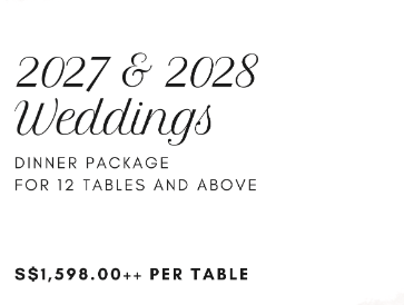 2027 & 2028 Wedding Dinner Package