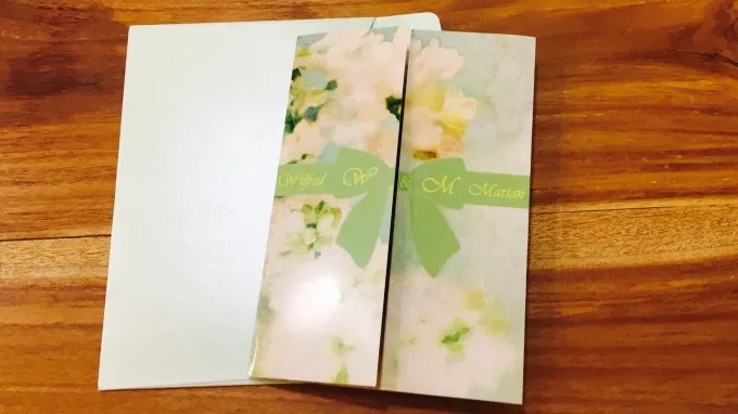 FLOWERY GARDEN WEDDING INVITATION  BY LA GRAZIA WEDDING & PARTY SUPPLIES