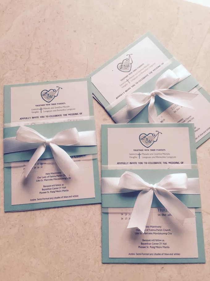 TIFFANY & CO INSPIRED WEDDING INVITATION  BY LA GRAZIA WEDDING & PARTY SUPPLIES
