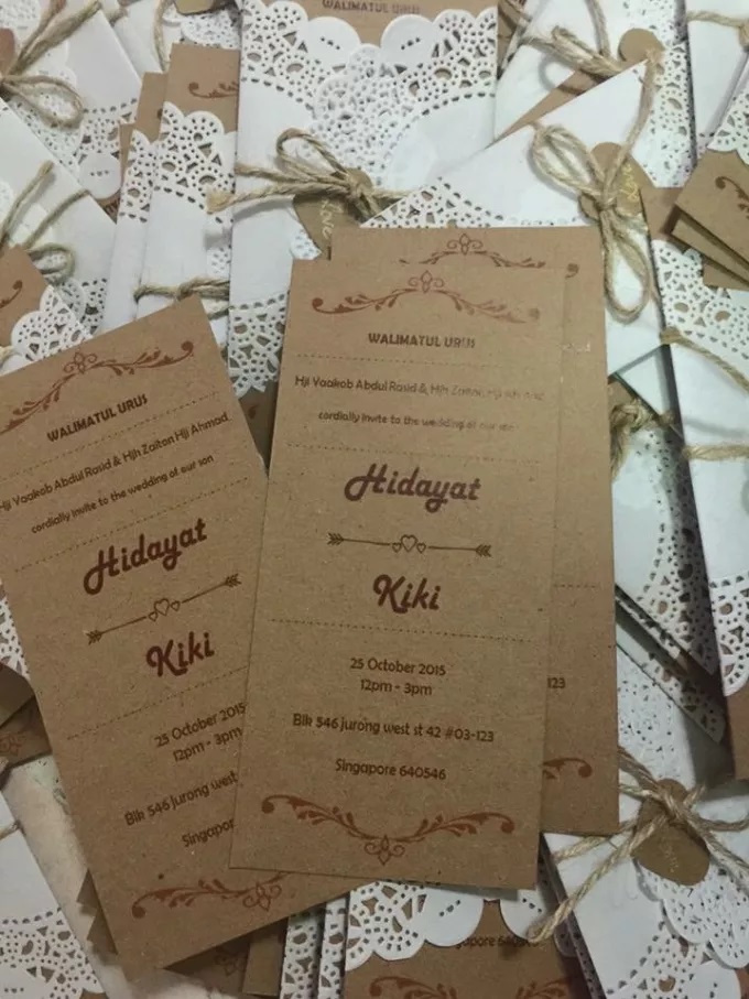 RUSTIC WEDDING INVITATION CARD  BY LA GRAZIA WEDDING & PARTY SUPPLIES