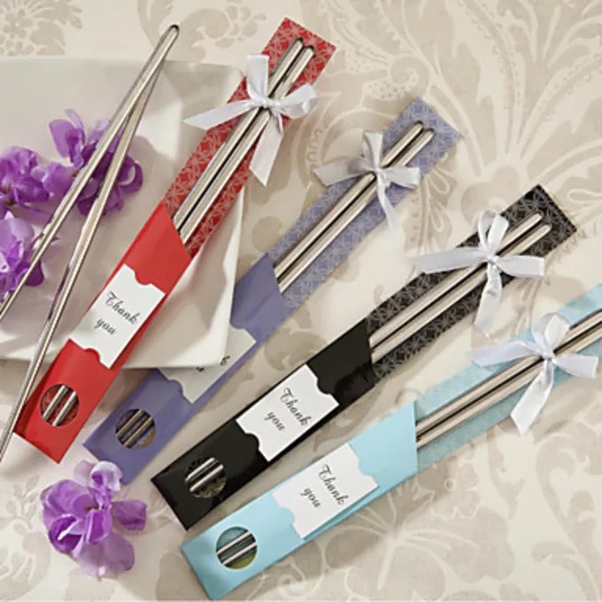 CHOPSTICKS WEDDING FAVOR  BY LA GRAZIA WEDDING & PARTY SUPPLIES