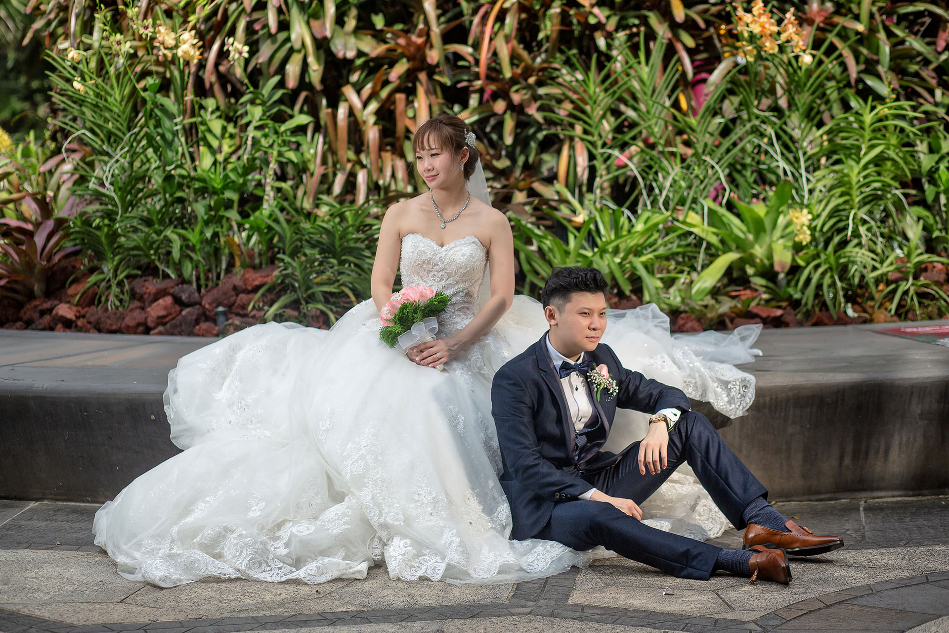 Actual day wedding