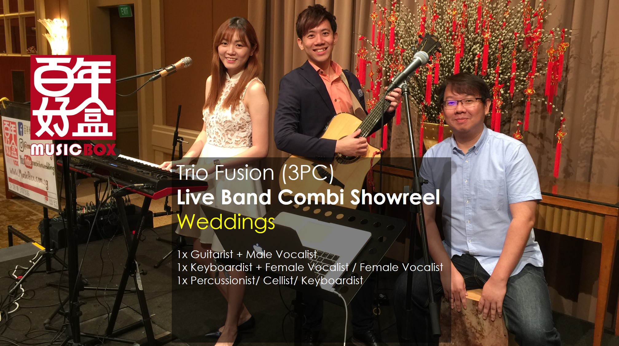 Trio Fusion (3PC) – Wedding Live Band Combi Showreel