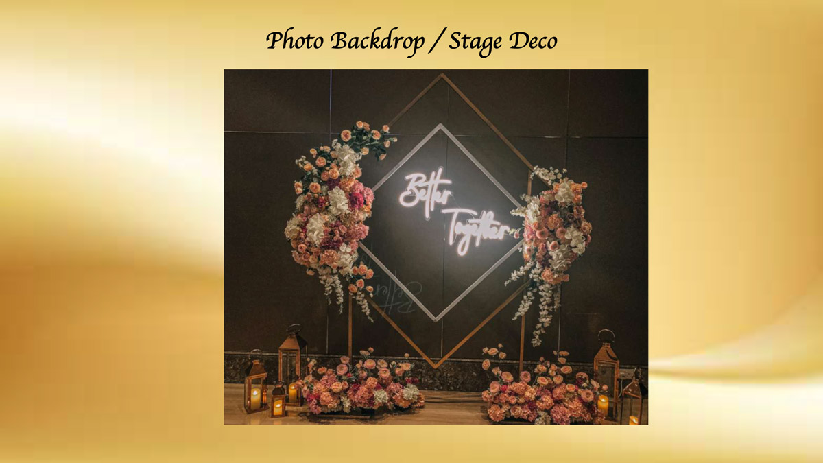 Photo Backdrop / Stage Deco