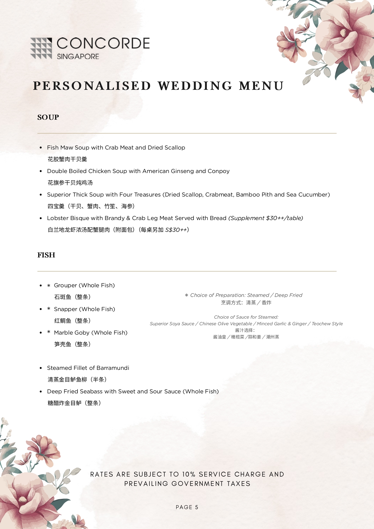 2027 & 2028 Wedding Lunch Package