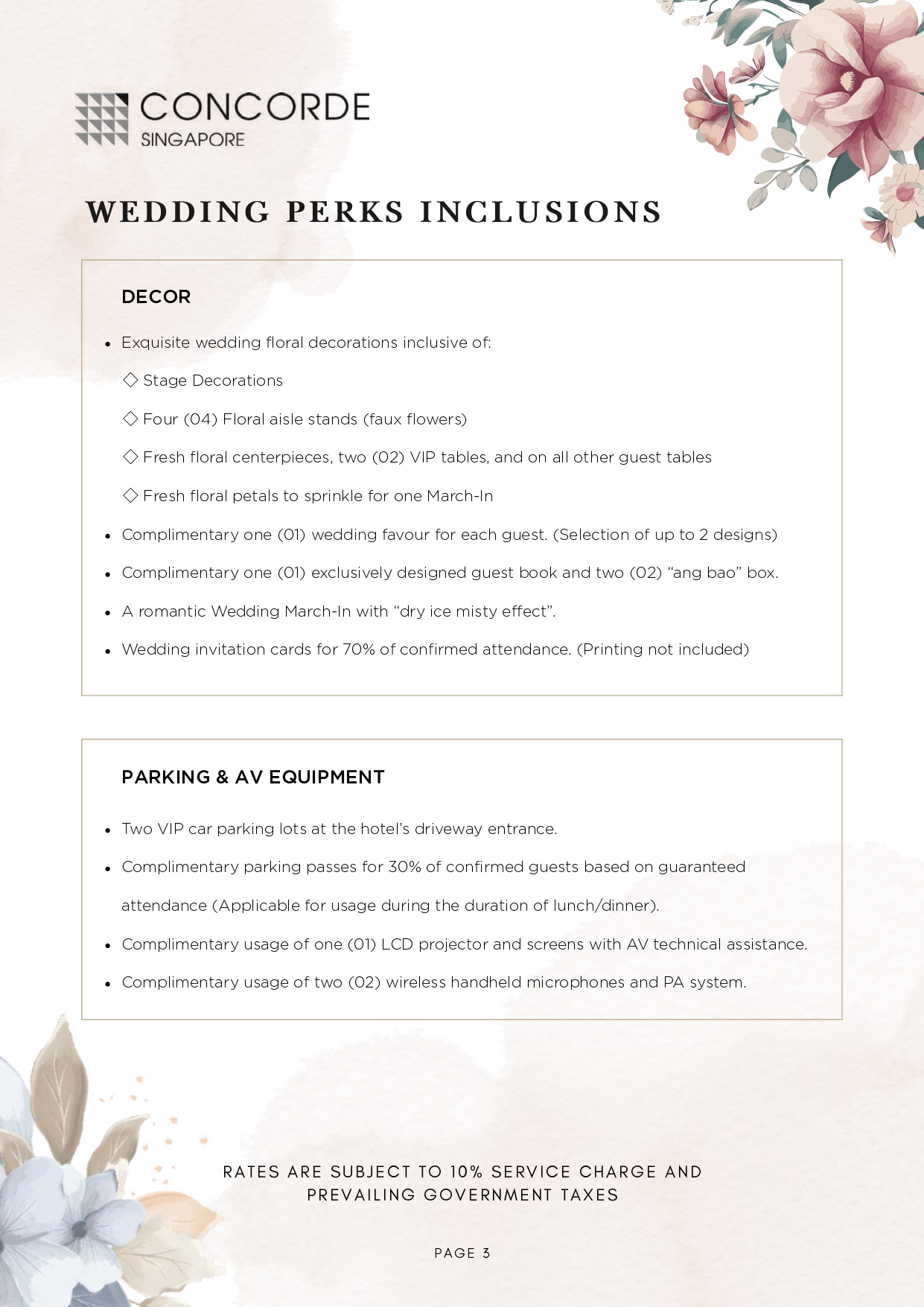 2027 & 2028 Intimate Wedding Package